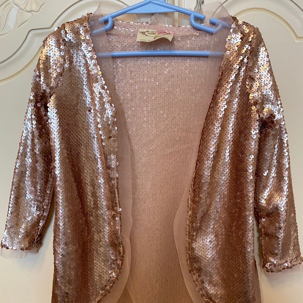 Joyfolie Rose gold cardigan